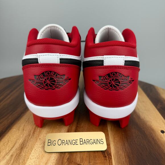 Nike Air Jordan 1 Low Retro MCS Chicago Red Baseball Cleats Size 13 CJ8524-611 main image 8